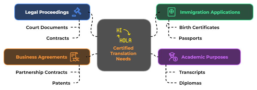 Image showcasing who needs certified translation services